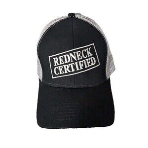 REDNECK Certified Trucker Hat Mesh Foam Snapback  Retro Hipsters Embroidered